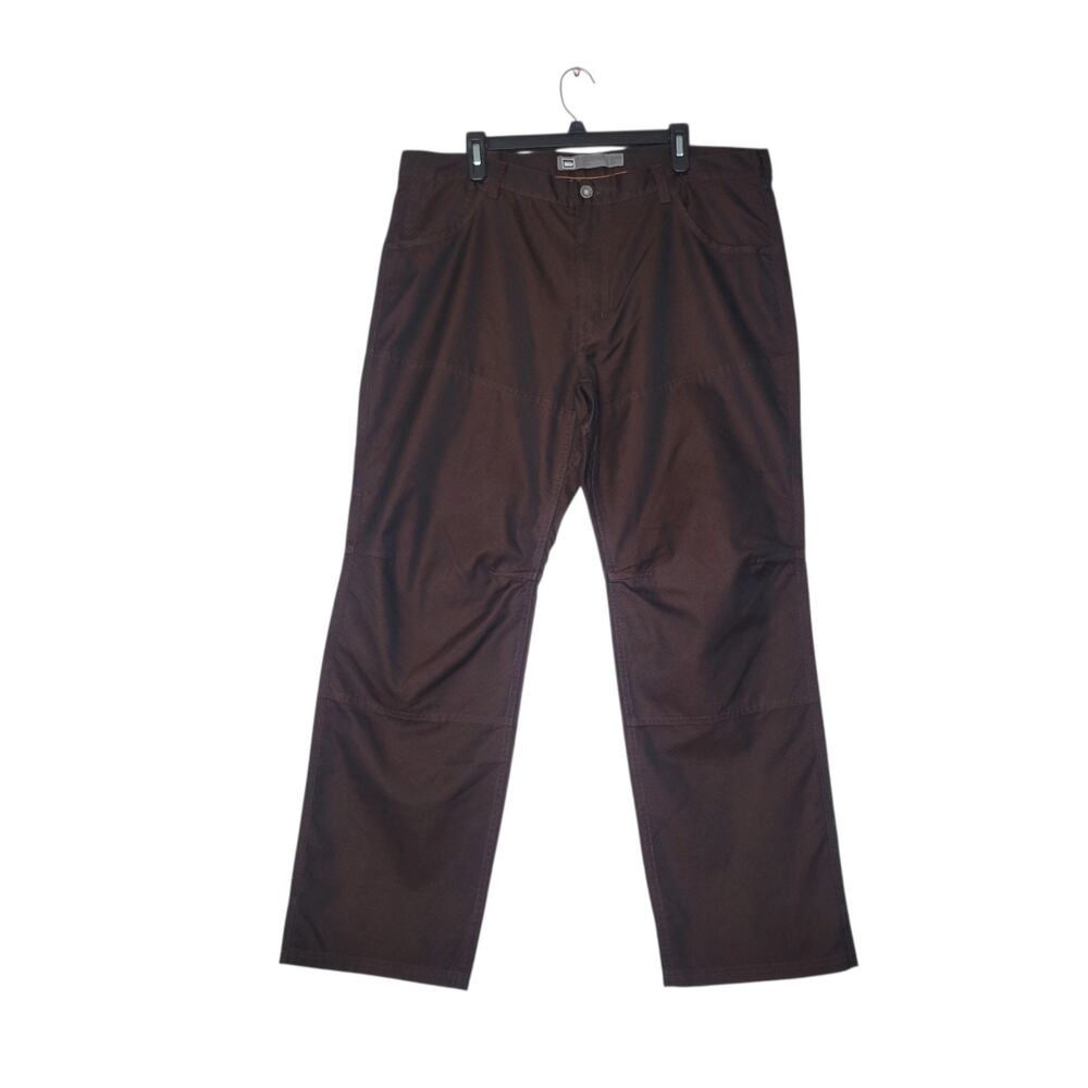 REI Double Knee Chino Pants 40x30.5 Red Brown Hiking Gorp Organic Cotton Blend